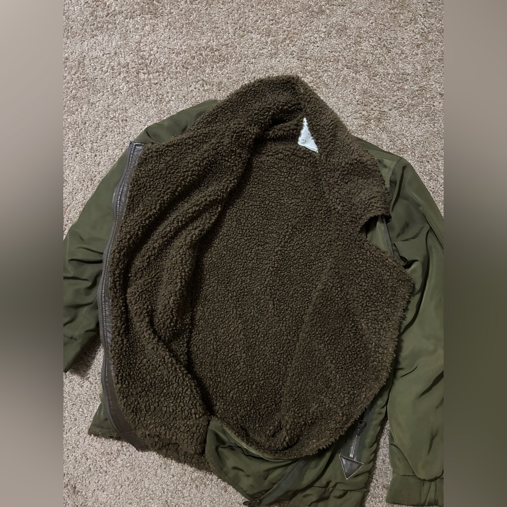 Anthropologie Oversized Sherpa-Lined Parka Jacket Size Small - Picture 4 of 7